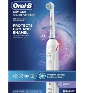 Oral-B Gum and Sensitive Care Rechargeable Electric Toothbrush, White